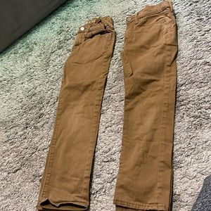 Bundle of two size 7 khaki/denim